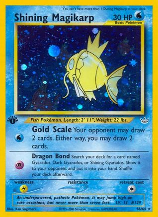 Shining Magikarp  - 1st Edition Holofoil Neo Revelation - Secret Rare