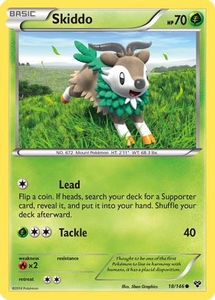 Skiddo  XY Base Set - Common