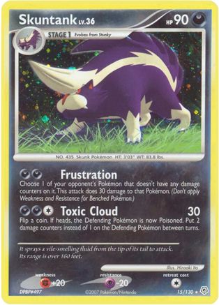 Skuntank  - Reverse Holofoil Diamond and Pearl - Holo Rare