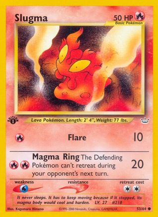Slugma 053  - 1st Edition Neo Revelation - Common