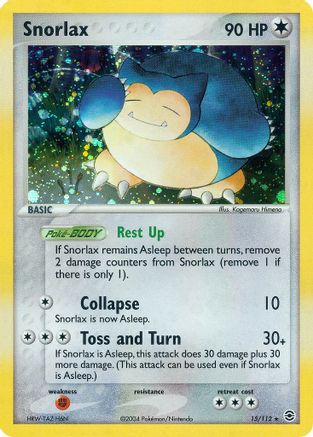 Snorlax  FireRed & LeafGreen - Holo Rare