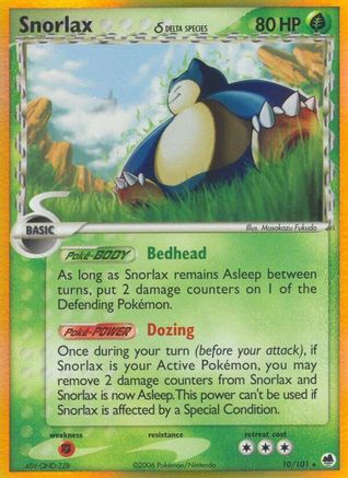 Snorlax (Delta Species)  - Holofoil Dragon Frontiers - Holo Rare