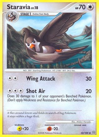 Staravia  - Reverse Holofoil Stormfront - Uncommon