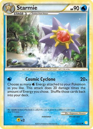 Starmie 053  - Reverse Holofoil HeartGold SoulSilver - Uncommon