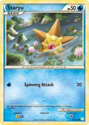 Staryu 084  HeartGold SoulSilver - Common