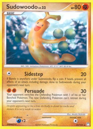 Sudowoodo  - Reverse Holofoil Mysterious Treasures - Rare