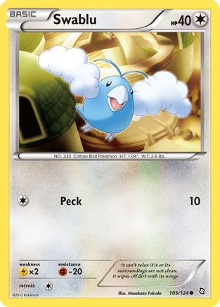 Swablu (105)  - Reverse Holofoil Dragons Exalted - Common