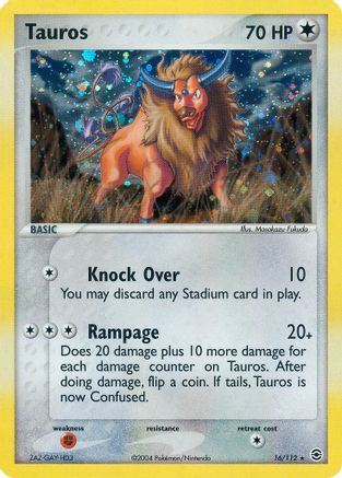 Tauros  FireRed & LeafGreen - Holo Rare