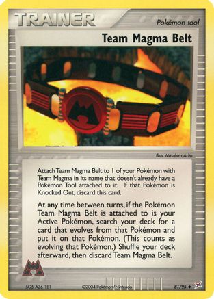 Team Magma Belt  - Reverse Holofoil Team Magma vs Team Aqua - Uncommon