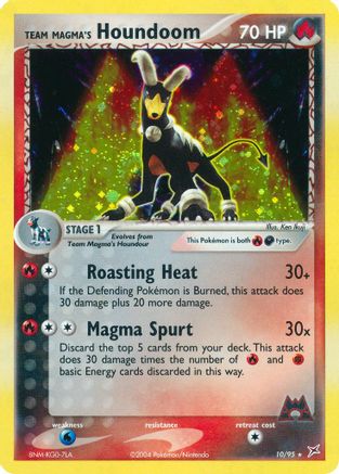 Team Magma's Houndoom - 10/95/95  - Holofoil Team Magma vs Team Aqua - Holo Rare