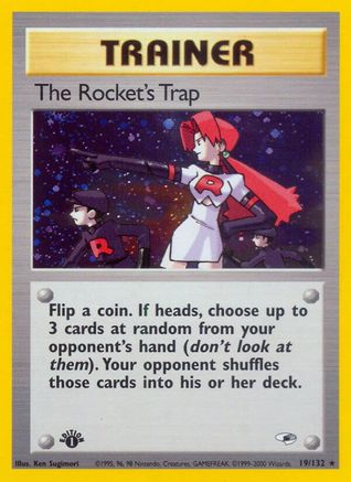 The Rocket's Trap 019  - 1st Edition Holofoil Gym Heroes - Holo Rare