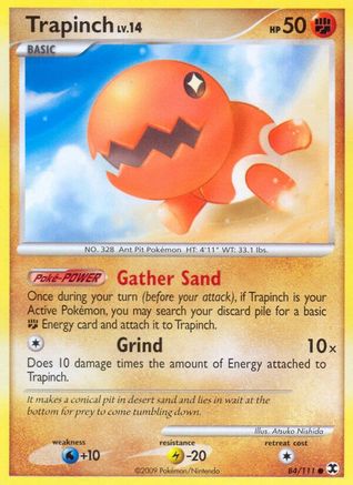 Trapinch  - Reverse Holofoil Rising Rivals - Common