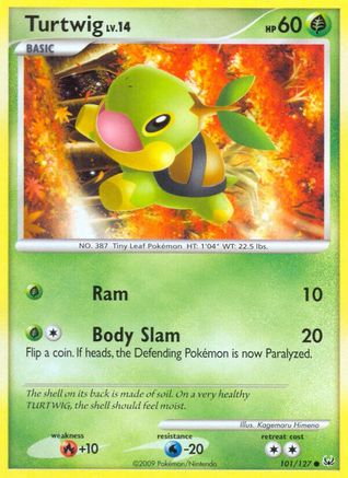 Turtwig 101  - Reverse Holofoil Platinum - Common