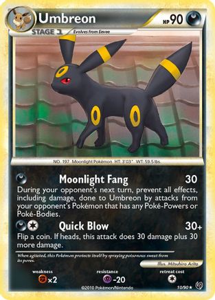 Umbreon 010  - Holofoil Undaunted - Holo Rare