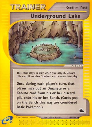 Underground Lake  - Reverse Holofoil Skyridge - Uncommon