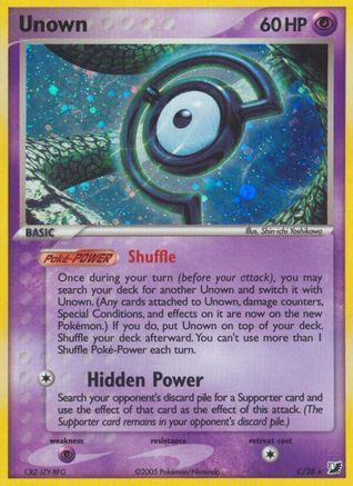 Unown (C)  - Holofoil Unseen Forces - Holo Rare