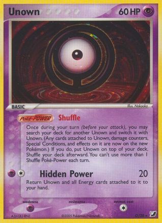 Unown (O)  - Holofoil Unseen Forces - Holo Rare