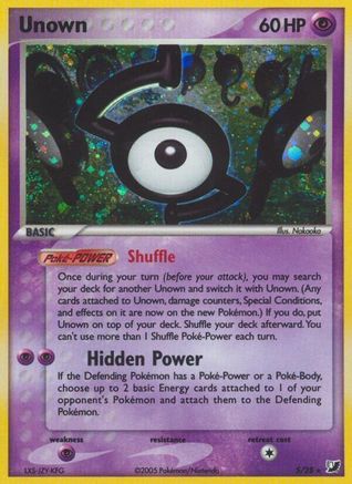 Unown (S)  - Holofoil Unseen Forces - Holo Rare