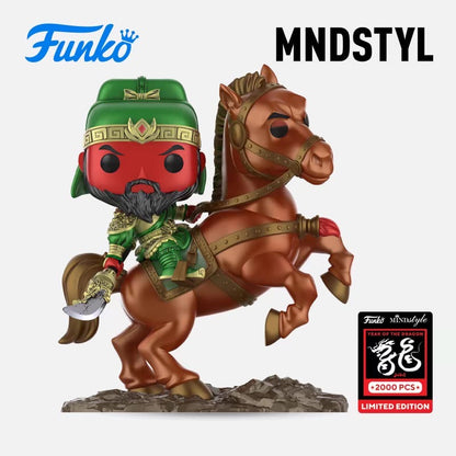 Funko Pop! Jumbo 6” Three Kingdoms (2024 Year of the Dragon) - Guan Yu On Chi Tu (Metallic) #242 [Limited 2,000pcs] **EXCLUSIVE**