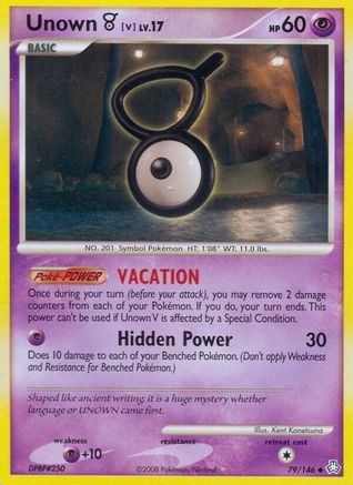 Unown (V)  - Reverse Holofoil Legends Awakened - Uncommon