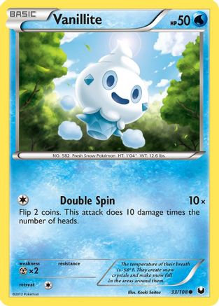 Vanillite  - Reverse Holofoil Dark Explorers - Common