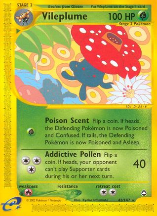 Vileplume  Aquapolis - Rare