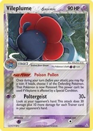 Vileplume (Delta Species) 017/110  - Holofoil Holon Phantoms - Holo Rare