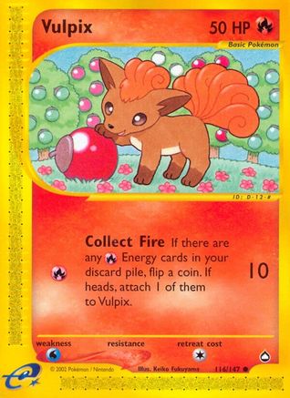 Vulpix 116  Aquapolis - Common