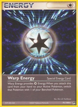 Warp Energy  - Reverse Holofoil Power Keepers - Uncommon