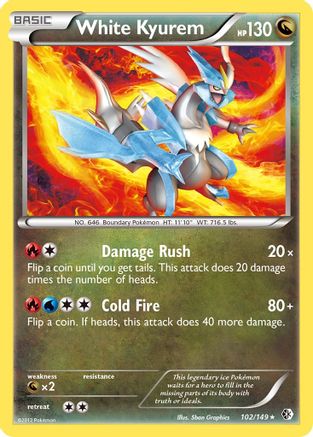 White Kyurem  Boundaries Crossed - Rare