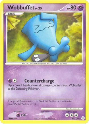 Wobbuffet  - Reverse Holofoil Diamond and Pearl - Rare