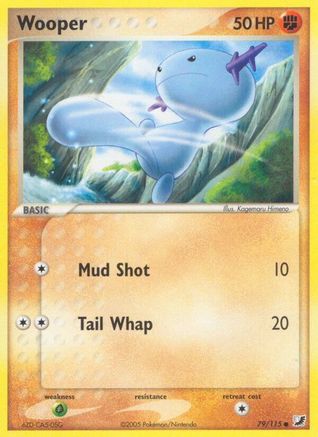 Wooper 079  - Reverse Holofoil Unseen Forces - Common