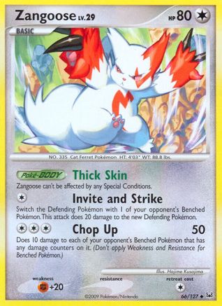 Zangoose  Platinum - Uncommon