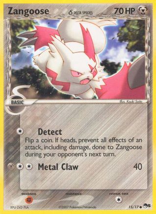 Zangoose (Delta Species) 015  - Holofoil POP Series 5 - Common