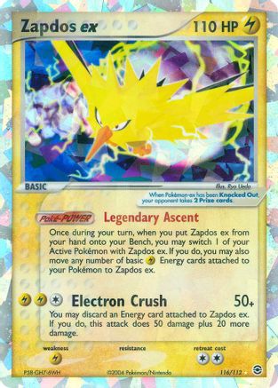 Zapdos ex  FireRed & LeafGreen - Secret Rare