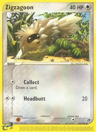 Zigzagoon  - Reverse Holofoil Sandstorm - Common