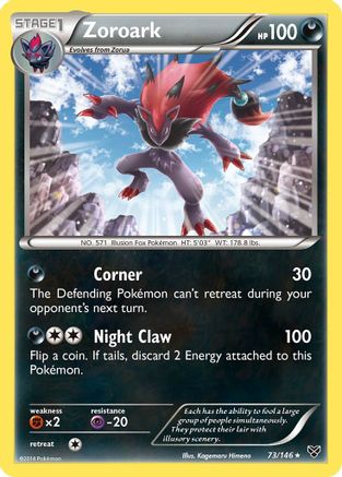 Zoroark 073  - Holofoil XY Base Set - Holo Rare