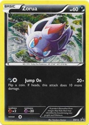 Zorua - BW12  - Holofoil Black and White Promos - Promo