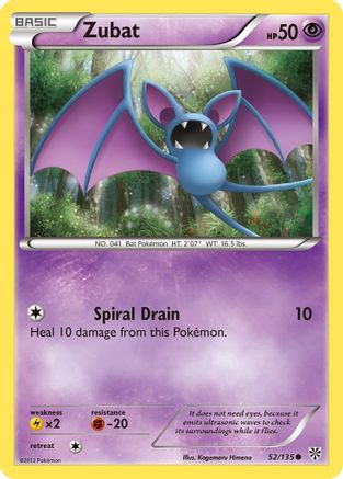 Zubat (52)  Plasma Storm - Common