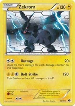 Zekrom - 50/99 (Next Destinies)/099  - Holofoil Deck Exclusives - Holo Rare