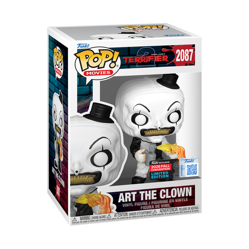 Funko Pop! Movies: Terrifier 2 - Art the Clown with Flamethrower #2087 [NYCC EXCLUSIVE] *PREORDER*