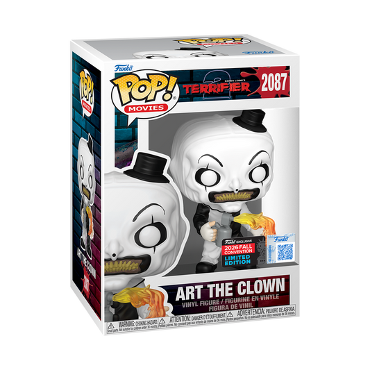 Funko Pop! Movies: Terrifier 2 - Art the Clown with Flamethrower #2087 [NYCC EXCLUSIVE] *PREORDER*