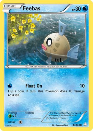 Feebas/160  - Reverse Holofoil XY  Primal Clash - Common