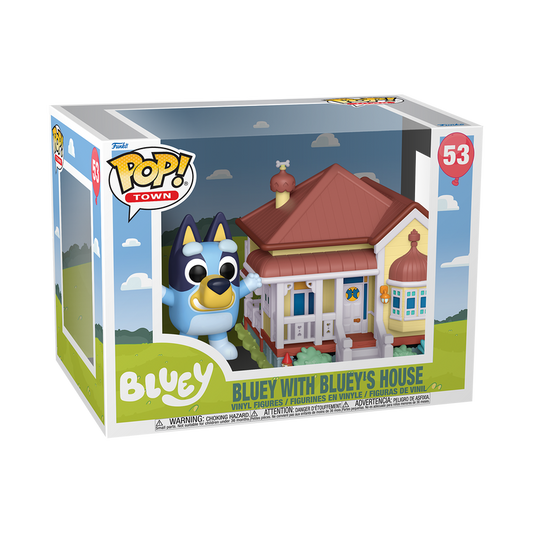 Funko Pop! Animation: Bluey - Deluxe Town! Bluey with Bluey's House #53 *PREORDER*