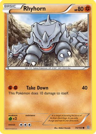 Rhyhorn  XY  Primal Clash - Common