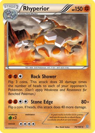 Rhyperior  XY  Primal Clash - Rare