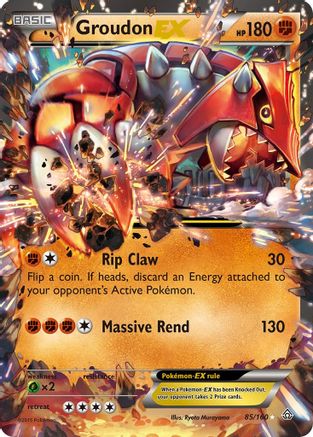 Groudon EX 085  - Holofoil XY  Primal Clash - Ultra Rare