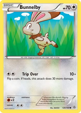 Bunnelby 120  XY  Primal Clash - Common