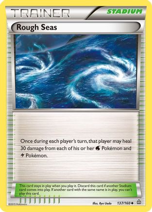 Rough Seas 137  - Reverse Holofoil XY  Primal Clash - Uncommon