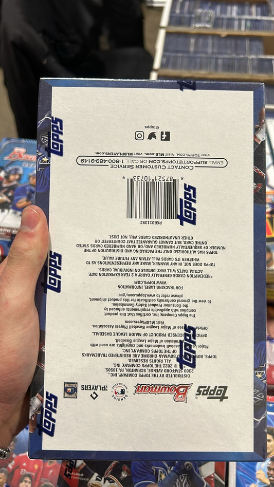 Topps Bowman 2022 Baseball Blaster Box